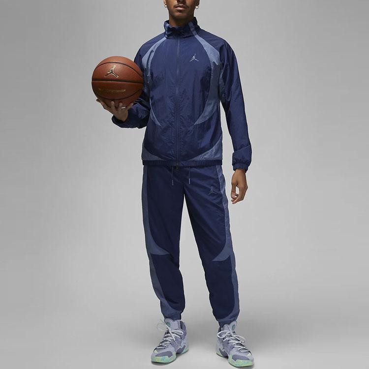 Jordan Solid Color Logo Drawstring Joggers Men Bottoms Blue DX9373-410