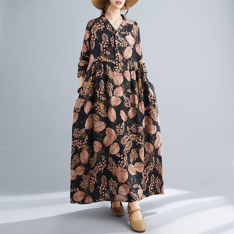 

Платье-халат из кружева Mullein с длинными рукавами и длинными рукавами L