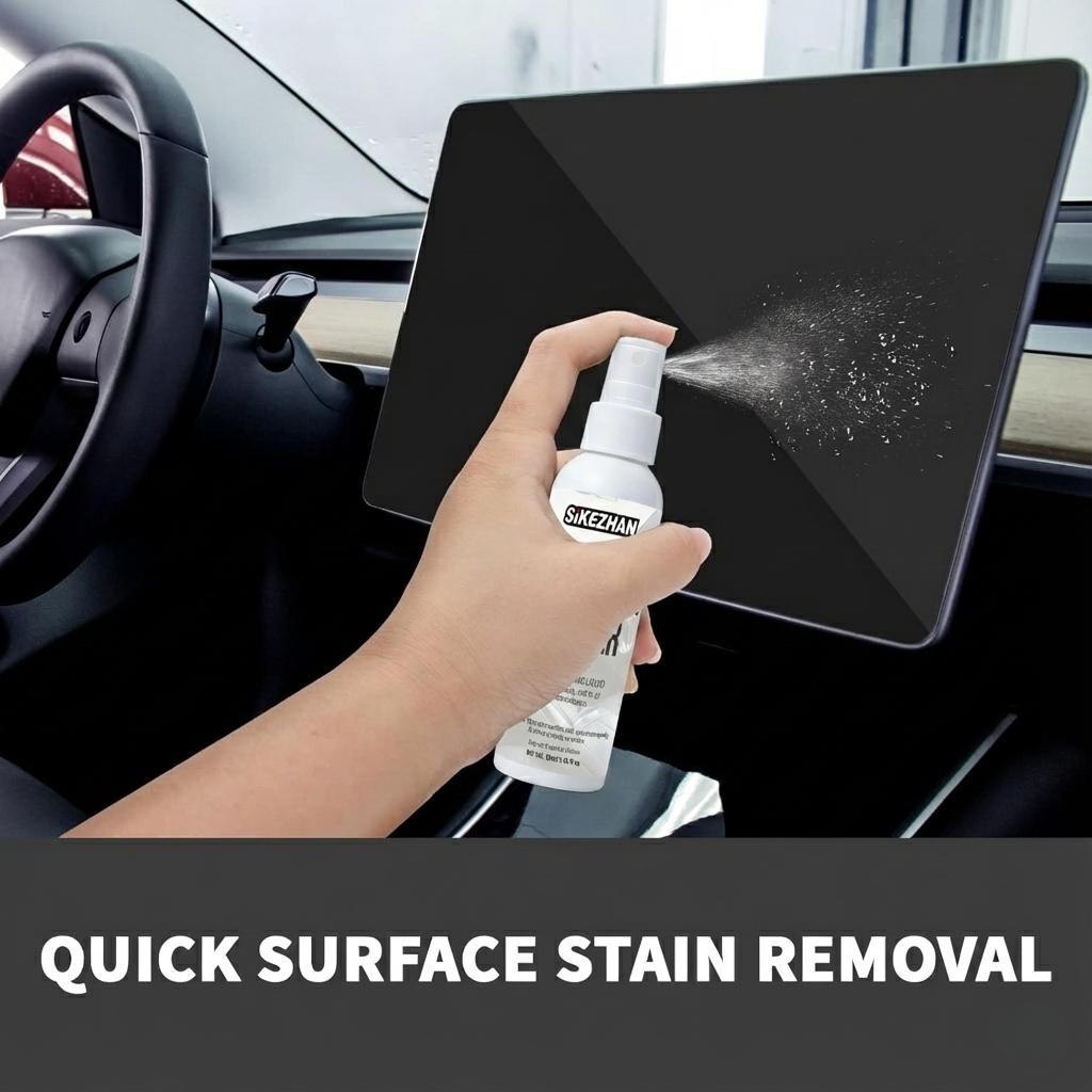 Car Screen Cleaner Spray & Wipe Kit for Tesla EV Touch Screen Dashboard GPS Navigation Monitor Laptop Phone