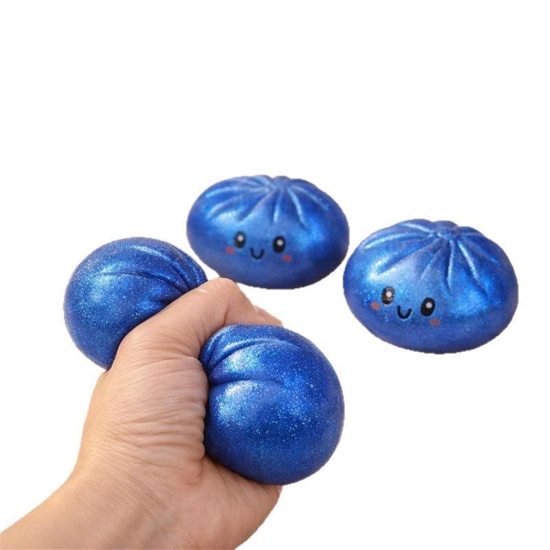 Glitzer-Knödel Squishy Stressabbau Spielzeug 1 Stück Mit Box Langlebig Weich Knetbar Sensorisches Fidget Spielzeug für Kinder Tägliches Lässiges Spiel