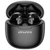 Awei Écouteurs Bluetooth 5.3 T68 Enctws + Station d'accueil Noir/Black