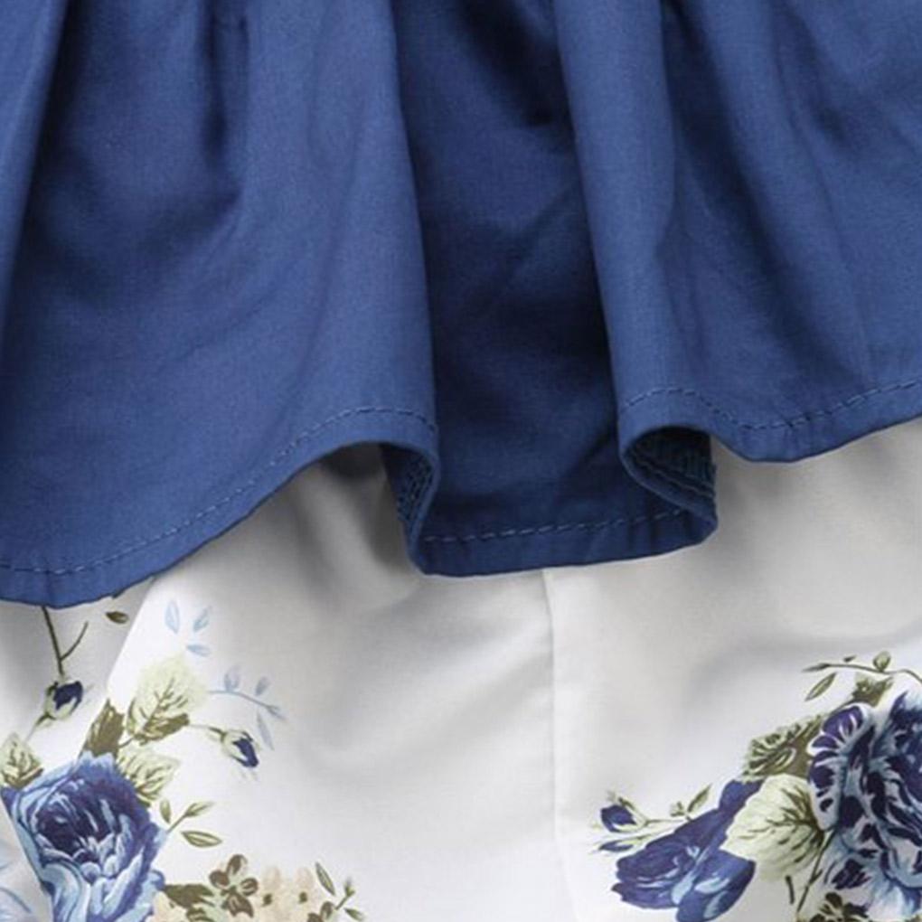 Baby Printed Ruffled Infant Outfits Suit