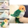 Papegoj plysch nyckelring med flexibel bomullsfyllning Söt tjejaccessoar