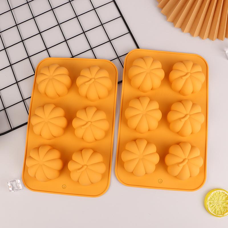 Pumpkin Silicone Molds Thanksgiving Fall Theme Ice Cube Tray Silicone Mold Muffin Chocolate Harvest Cake Baking Decoration Mould