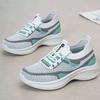 Flying Woven Women's Shoes Spring New Mesh Breathable Outdoor Comfortable Simple Lightweight Platform Sports Shoes