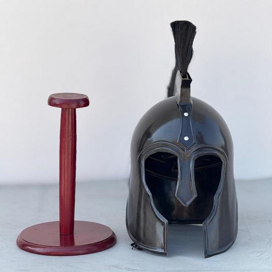 Black Knight Medieval Helmet with Plume Cosplay Armor, Gift