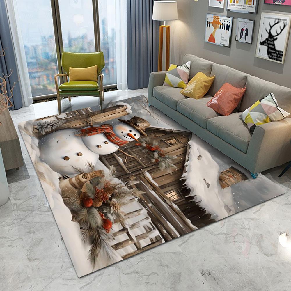 

Веселого Рождества Санта-Клаус, ковер для гостиной, спальни, дивана, коврика, украшения, детский игровой нескользящий коврик для пола, подарок 40X60cm-16x24in