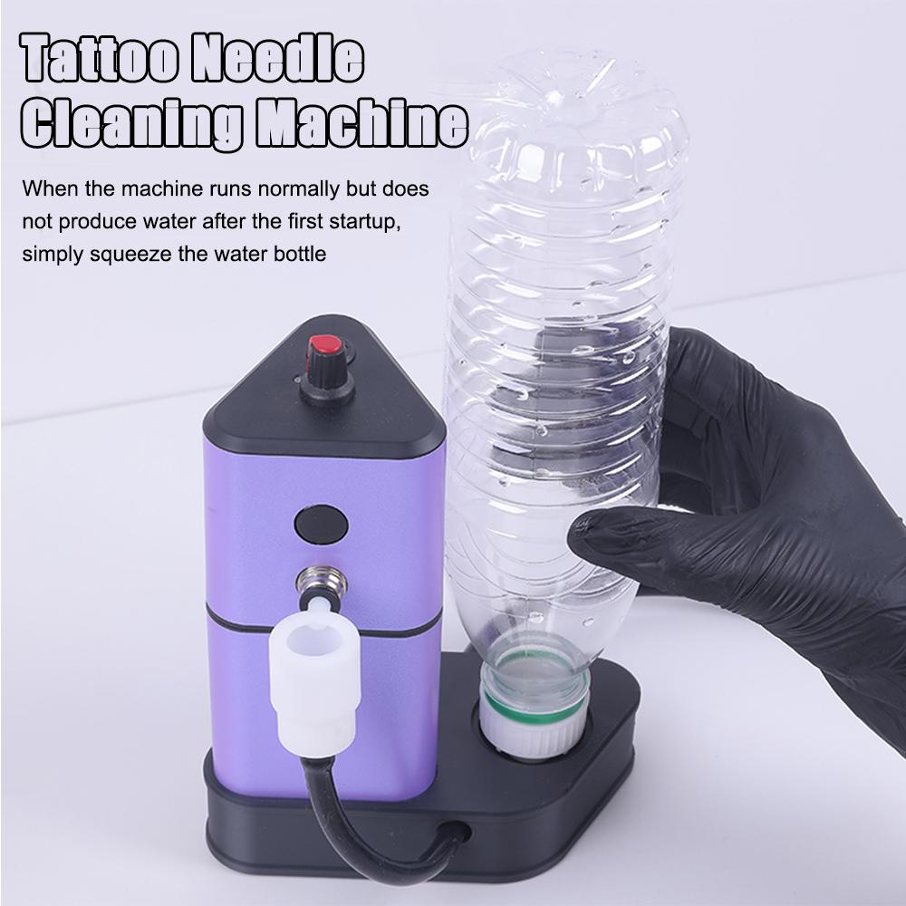 Tattoo Needle Cleaning Machine with Automatic Sensor Tattoo Needle Washer Color Rinse Tool Essential Tattoo Equipment