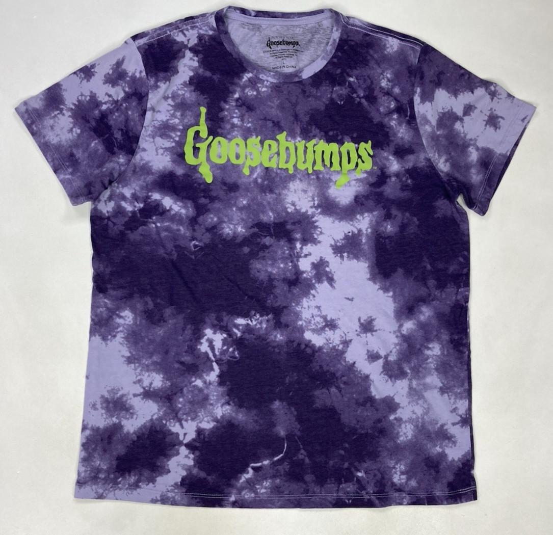 Goosebumps Logo Graphic T-shirt Men Large Purple Tie Dye XXXXL