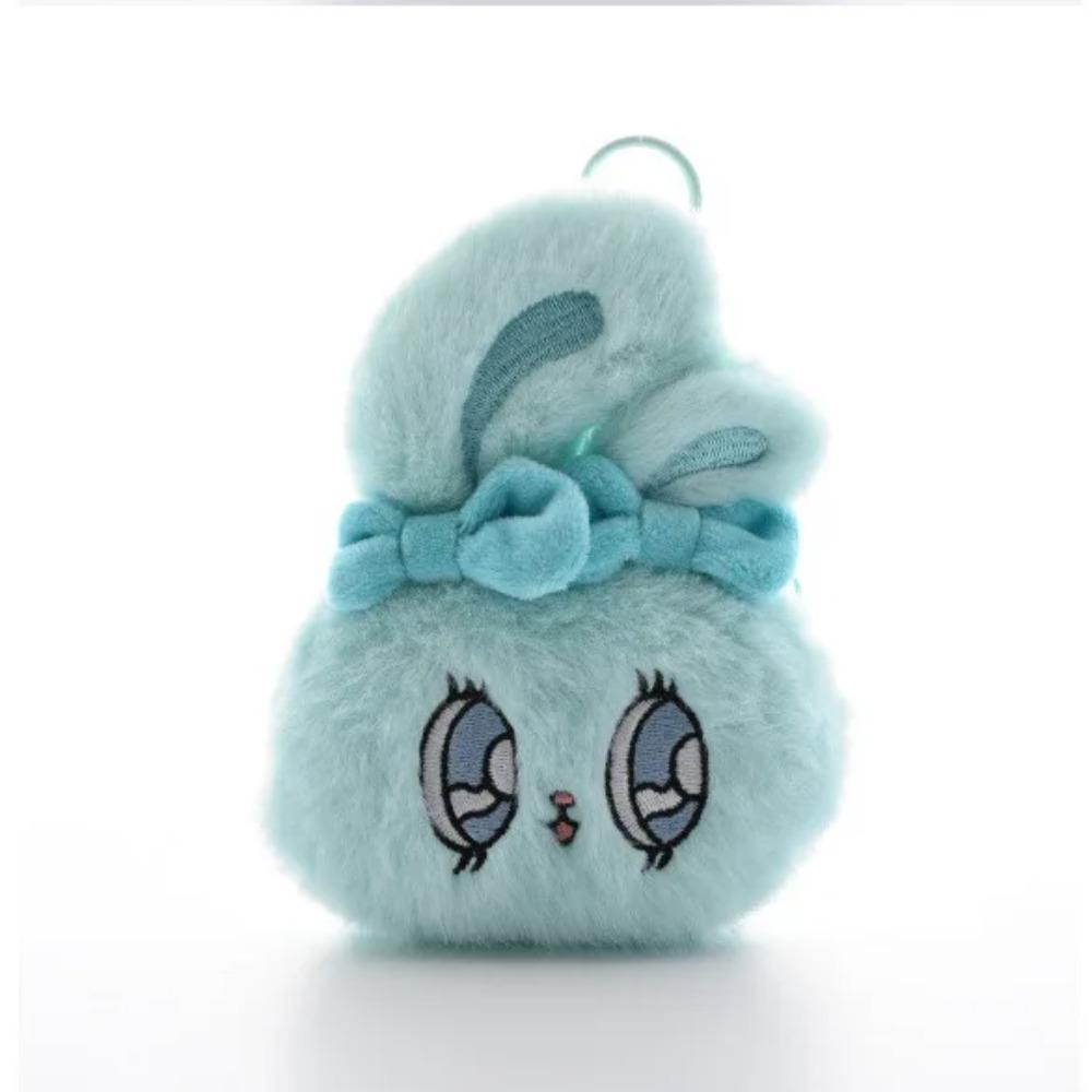 13cm Kawaii Big Eyes Rabbit Plush Toy Sweetheart Bowknot Keychain Lovely Backpack Purse Bag Handbag Stuffed Pendant Gift