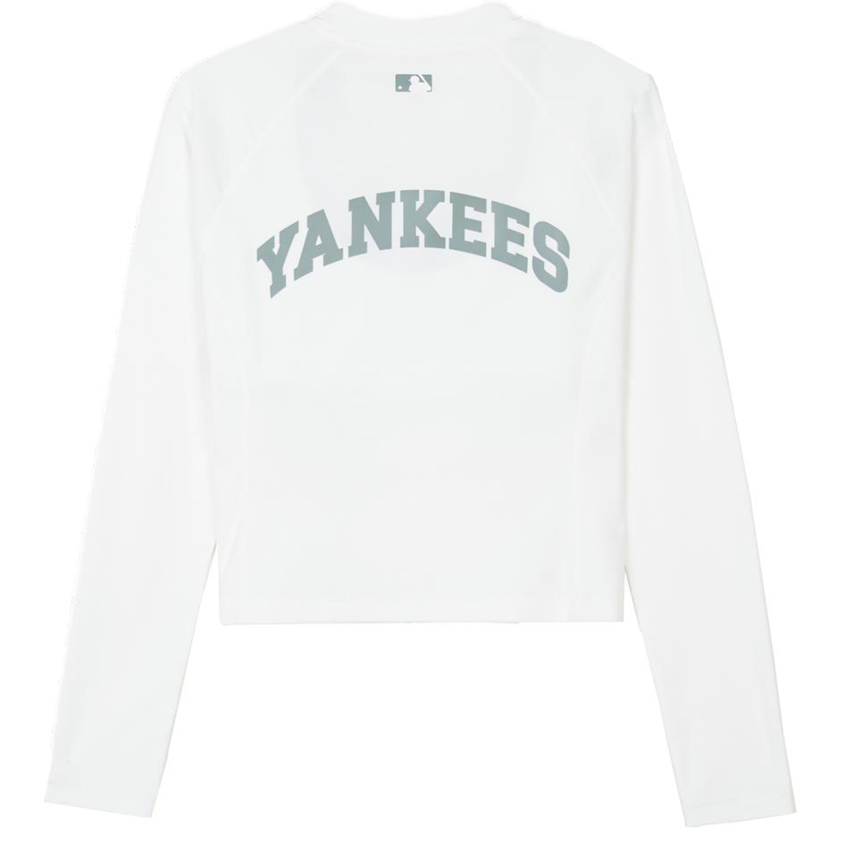 New MLB New York Yankees Sweatshirt Women's White 3FSWB1043-50WHS