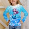 Kids Crew Neck Long Sleeve T‑Shirt, Dreamy Ocean 3D Print Casual Loose Halloween Party Daily Wear Tops for Children