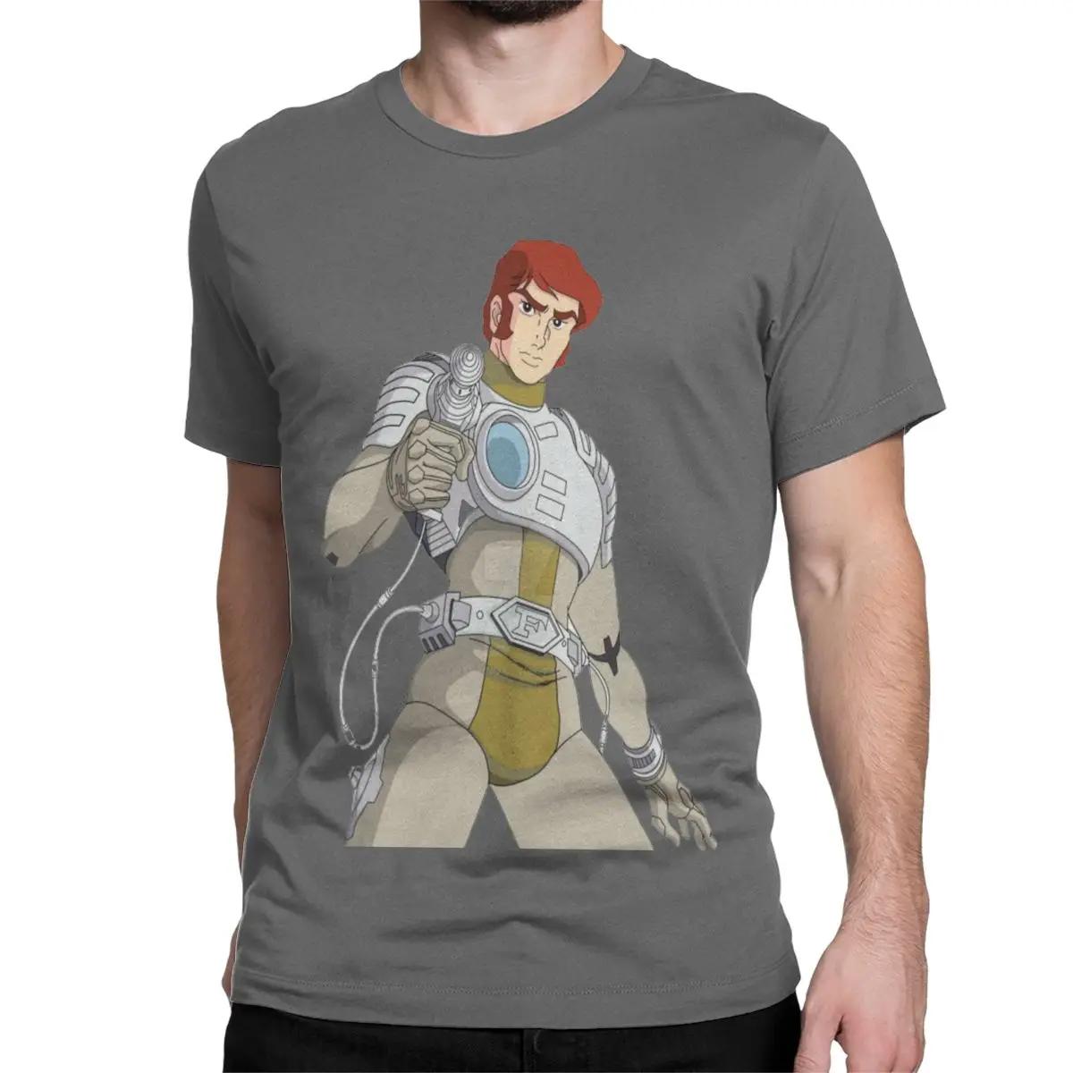 

Смішна футболка Captain Flam Captain Future Мультфільм Унісекс Жіноча з круглим вирізом Чиста бавовна Футболка з коротким рукавом Футболки Великого розміру Одяг 4XL