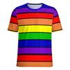 T-shirt Grafica Arcobaleno LGBT Stampa 3D Uomo Donna Casual Manica Corta Top alla Moda Carino Modello Cane Oversize Harajuku Unisex Tee
