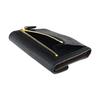Coach Wyn 11 Mode Unifarbene Lässige Leder Umschlag Clutch Geldbörse Damen Clutch Schwarz C2328-LIBLK