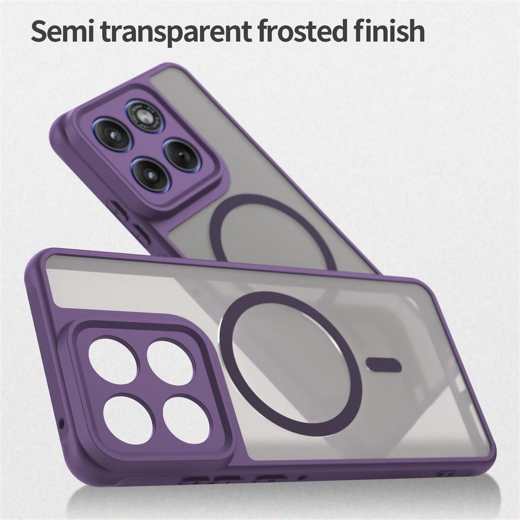 For Motorola Edge 70 Case Hard Matte Acrylic For MagSafe Magnetic Translucent Phone Cover For Moto Edge70 X70 Air Shell Bumper