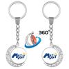 Double-Sided Rotating Emoji Keychain Jewelry – Support & Gift Key Ring