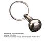 Keychain Pendant Car Gear Mini Ball Design Zinc Alloy Key Chain Electroplated Metal Key Ring Backpack Car Accessory