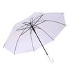 Creative Long Handle Transparent Umbrella with Colorful Straight Rod - Automatic Open, Ideal for Advertising Gifts