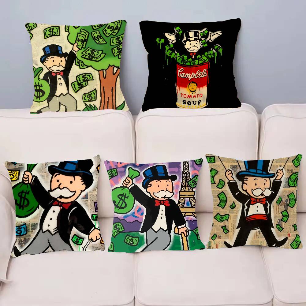 Game M-MonopolyS Pillow Case Home Decor Throw For Sofa Bed Car Room Decor Gift Idea