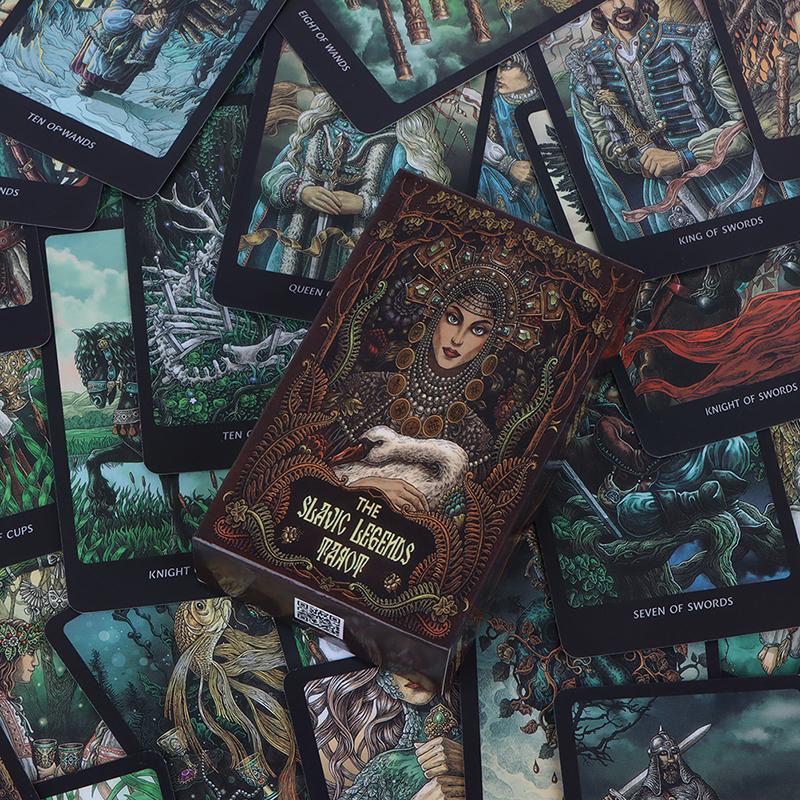 Slovanské legendy Tarotové karty Kapesní velikost Pro začátečníky Balíček Tarotová desková hra