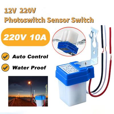 Lichtsensor Schalter Automatisch Auto Ein Aus Fotozelle Straßenlaterne Schalter DC 12V 24V AC 110V 220V Fotokontrolle Fotoschalter Sensor