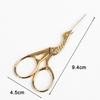 Classic Stork Nail Art Crane Embroidery Cutters Scissors Shears Tailor Scissors Sewing Tool