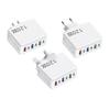 120W Smartphone-Ladegerät Europäischer und Britischer 3 USB+3PD Mehrfachanschluss-Adapter Schnellladung Ladekopf