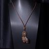 Bohemian Tassel Flower Pendant Retro Ethnic Necklace - Handmade Long Woven Design