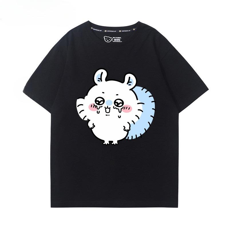 Chiikawa Japanese Cartoon Graphic T‑Shirt, Men Women Couple Casual Summer Short‑Sleeve Oversized Harajuku Streetwear Gift Top