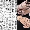 Realistische Vleugel Constellatie Tijdelijke Tattoos Voor Vrouwen Volwassenen Nep Bloemen Kroon Kosmische Tattoo Sticker Vinger Sexy Kleine Tattoos