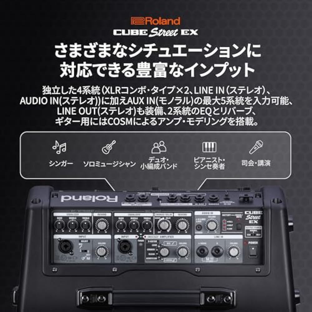 Roland Roland Portable Amplifier CUBE Street EX 50W Max Output Outdoor/Event/Street Live Rugged D...