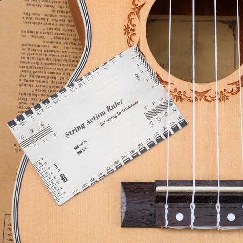 TAORAYO String Height Gauge, Guitar String Height Ruler, Measuring Tool for Fingerboard Protection, Fingerboard Grinding, Repair Tool, Maintenance Too
