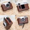 For Fuji Xhalf Protective Cover Camera Bag Base Leather Strap Accessories Shell Protective With M2U1