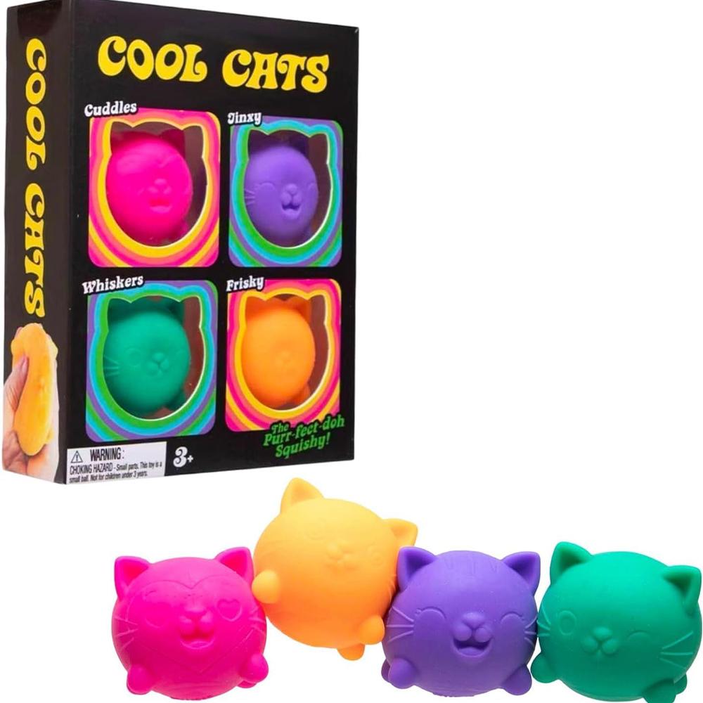 Recent Needoh Strakke Kat Maltose Squishy Verzamelingen Langzaam Rijzende Stressverlichtende Bal Sensorische Fidget Verzamelingen voor Volwassenen Angstremmend SensorischeVerzamel