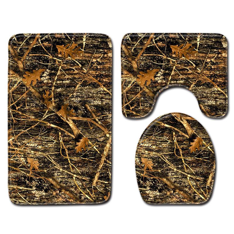 Animal Tree Print Bathroom Decorative Carpet Non-Slip Floor Mat Door Mat