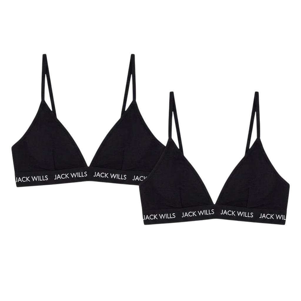 Jack Wills Womens/Ladies Biddstone Bralette (Pack of 2)