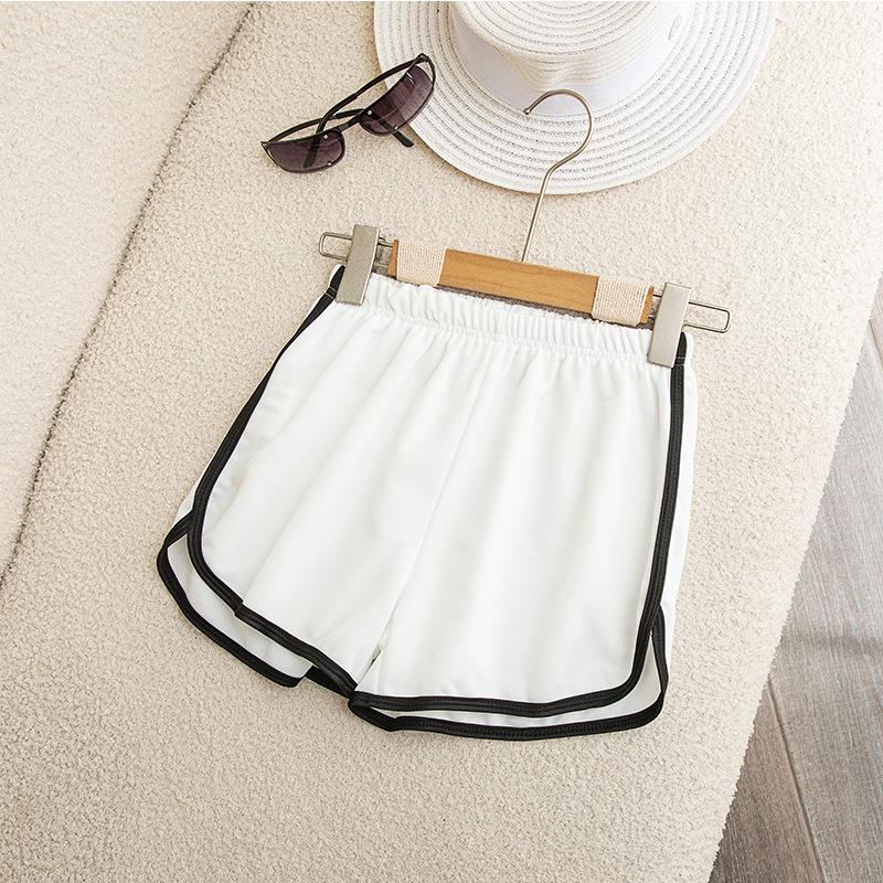 Europäische & Amerikanische Sexy Sommer Damen Fitness Shorts - Pfirsichfarben Enganliegend Yoga Laufen 3-Punkt-Stil