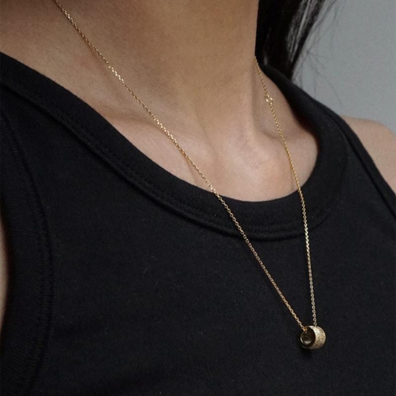 OURPIERRE GRANITO DONUT NECKLACE VERMEIL