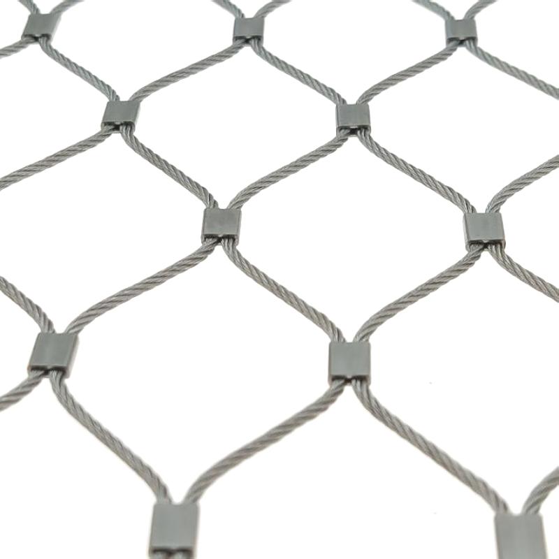 X Tend Flexible Ss Rope Mesh Fencing Protecting Animals Customized Stainless Steel Cable Zoo Mesh Cages 1.2 mm