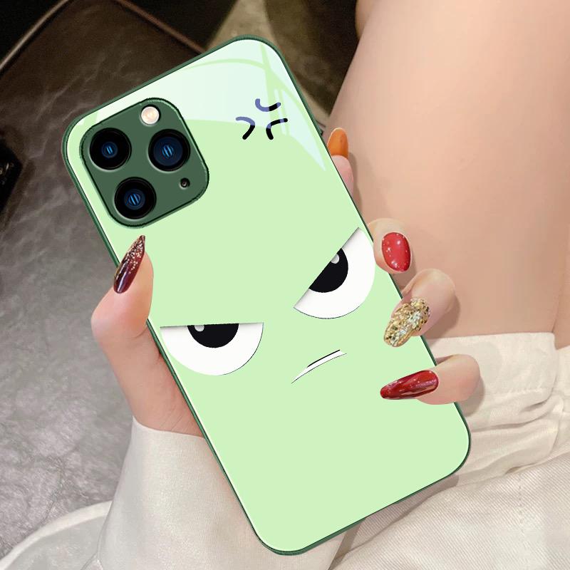 Wütender Ausdruck Für IPhone 16 Pro Max 15 Pro 14 13 12 Mini 11 XS Max XR 7 8 Plus SE 2022 Gehärtetes Glas Handyhülle