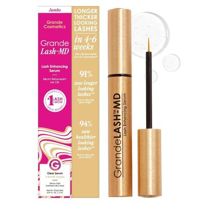 Grande Cosmetics GrandeLASH-MD Sérum Rehausseur de Cils, Favorise des Cils Plus Épais et Plus Longs, Nourrit et Renforce, Soin des Cils à Action Rapide