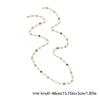 Elegant Handmade Beads Necklace Beads Jewelry Long Body Chain Metal Texture Multifuntional Neck Chain for Fashion Lovers