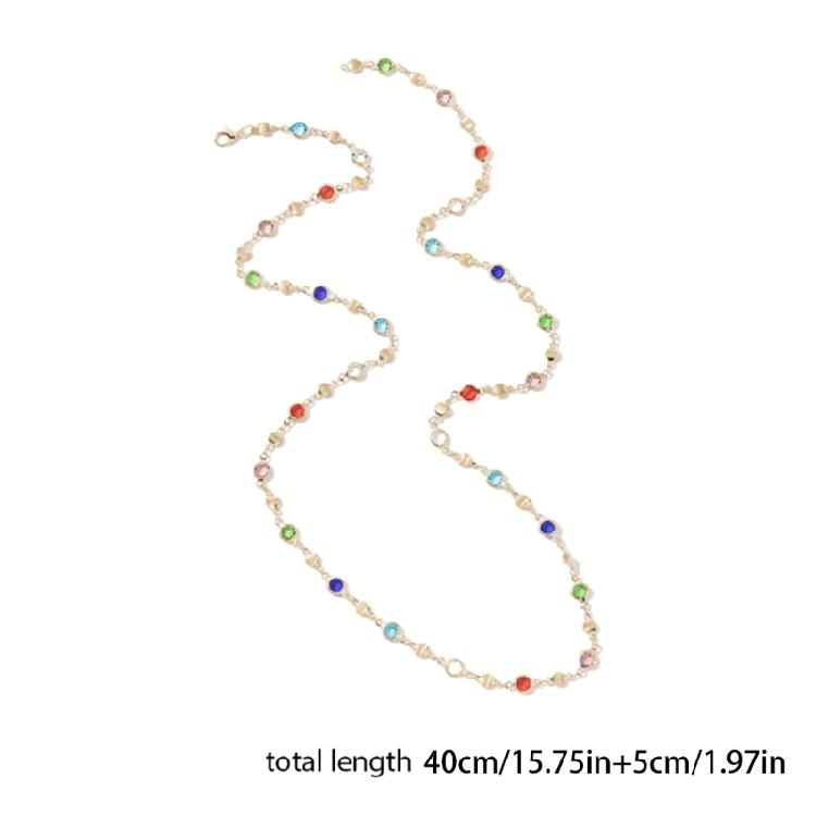 Elegant Handmade Beads Necklace Beads Jewelry Long Body Chain Metal Texture Multifuntional Neck Chain for Fashion Lovers