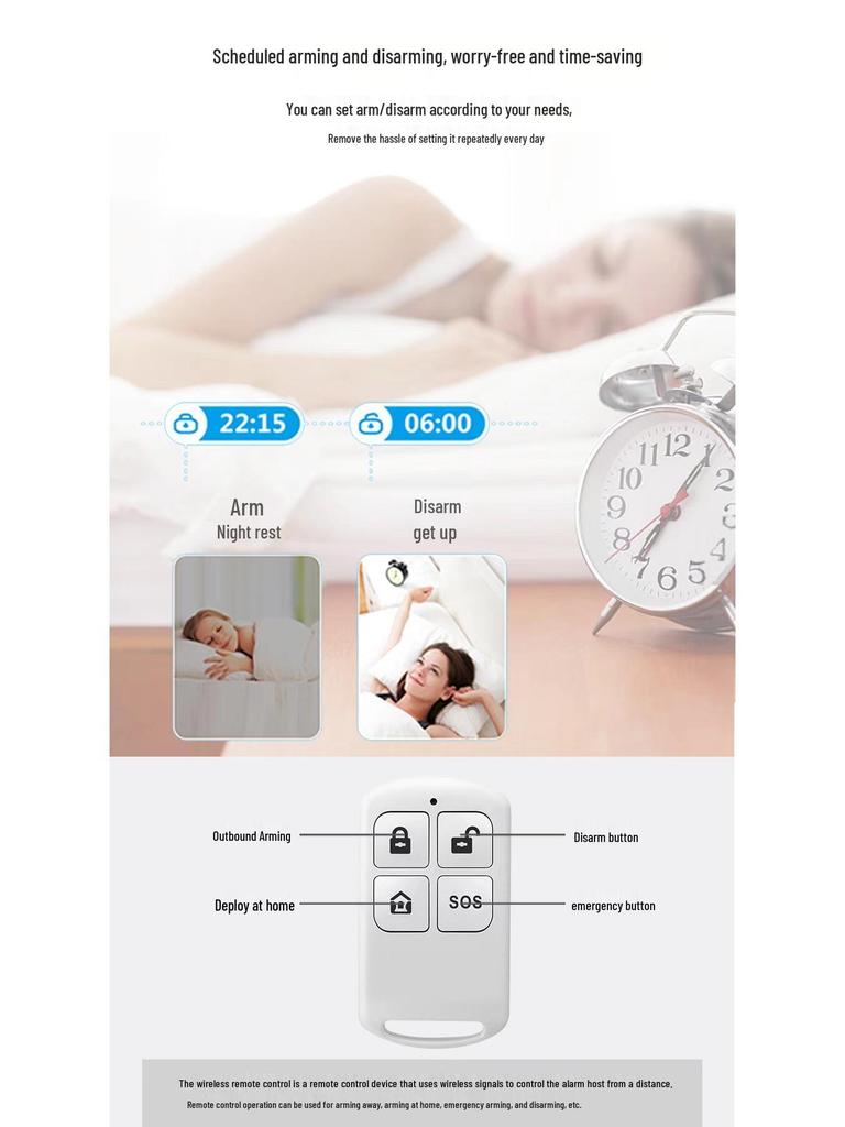 Tuya Smart WiFi GSM Domový bezpečnostný systém s diaľkovým ovládaním cez mobil