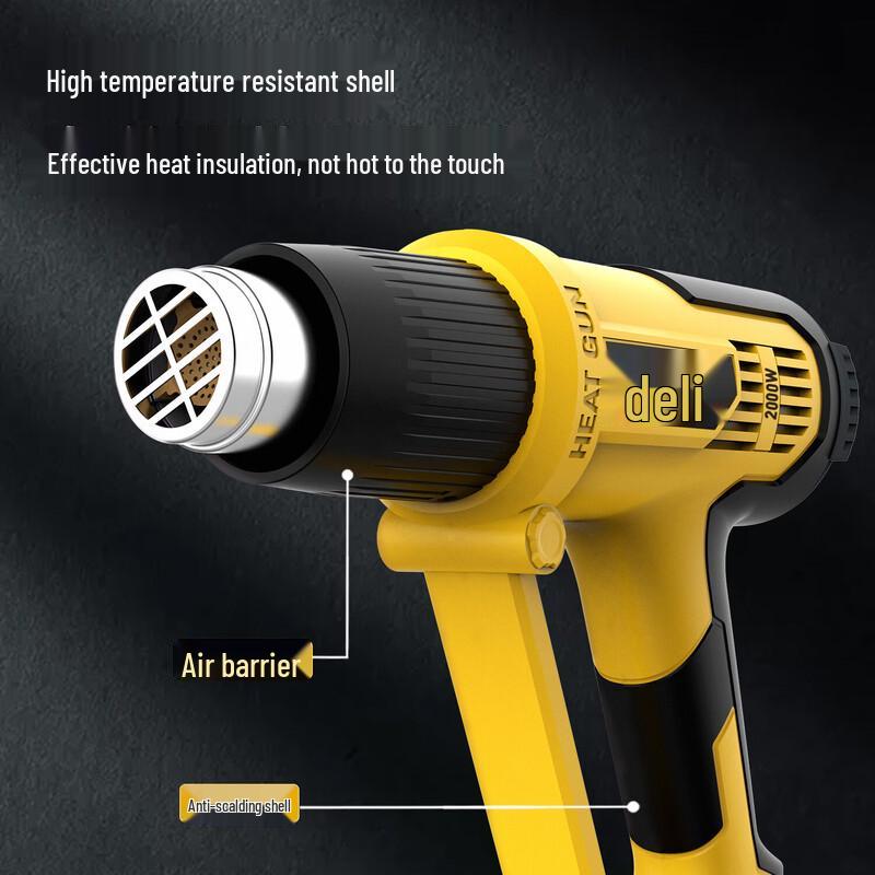 Deli 2000W Digital Adjustable Hot Air Gun CN plug (adapter included)