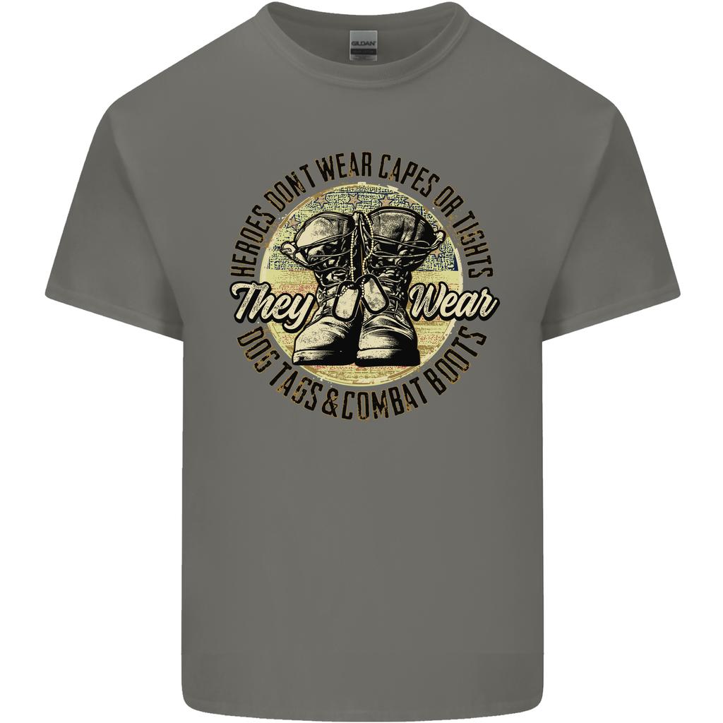 Dog Tags Army Veteran Military Marines Paras Unisexs Light Cotton TShirt