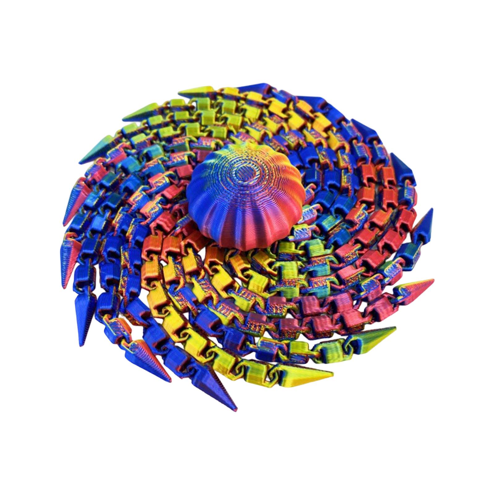 Nieuwigheid Kleurrijke Kwallen Decor Bureau Familie 3D Geprint Gearticuleerd Angstverlichtend Speelgoed Leuk Oceaan Thema Kwallen Ornament One Size blue