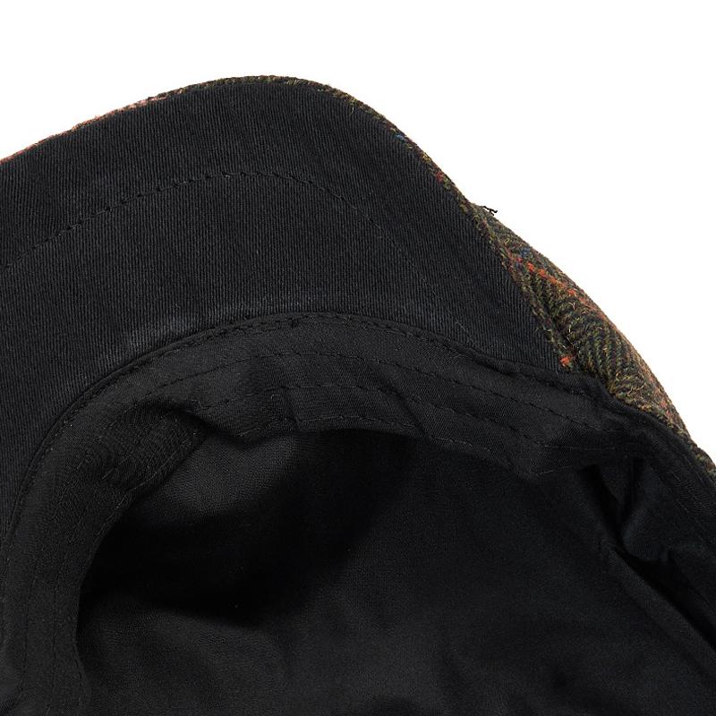 Vintage Octagonal Cap Autumn Winter Men's Warm Wool Beret Cap Painter's Cap Newsboy Cap