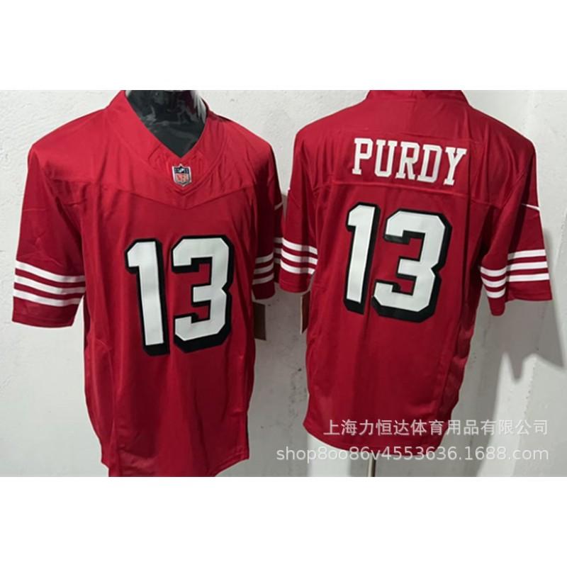 Maillot de Football 49ers 13 Purdy 97 Bosa Uniforme d'Équipe Sports Hommes Femmes